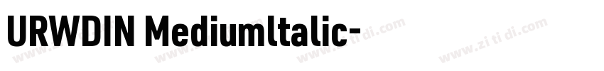 URWDIN Mediumltalic字体转换